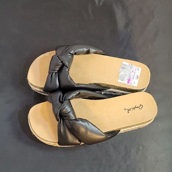 BRAND NEW QUPID CANCUN WOMEN'S PLASFORM SLIDE SANDALS - Picture 7 of 16